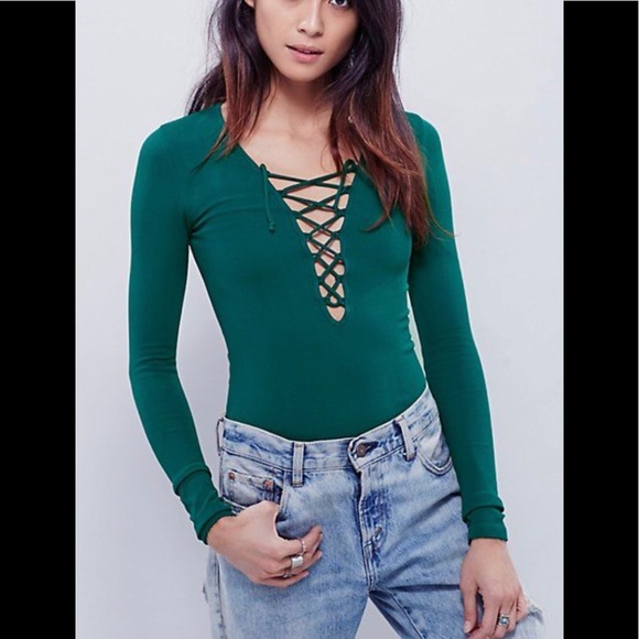 Free people Lace-Up Layering Top - Picture 1 of 5